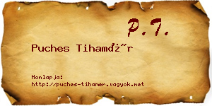 Puches Tihamér névjegykártya
